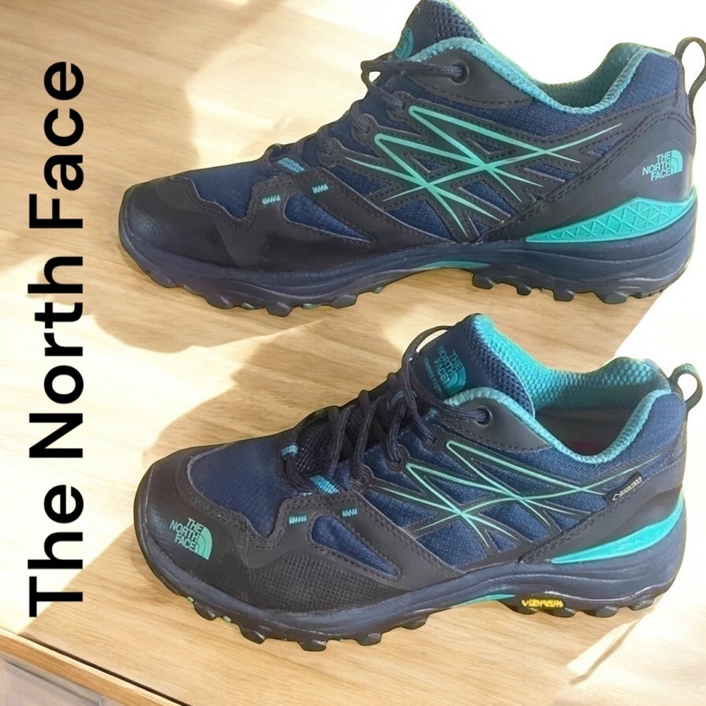 The North Face Navy and Teal Women's Trail Running Shoes